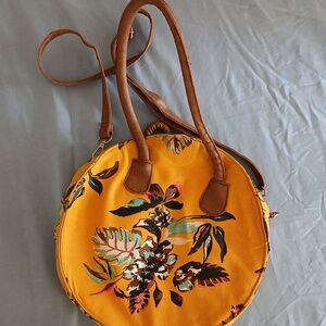 Falls Creek Yellow Floral Shoulder Bag